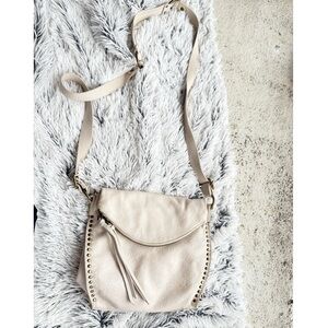 The Sak Silverlake Ivory Floral Embossed Leather Crossbody Bag